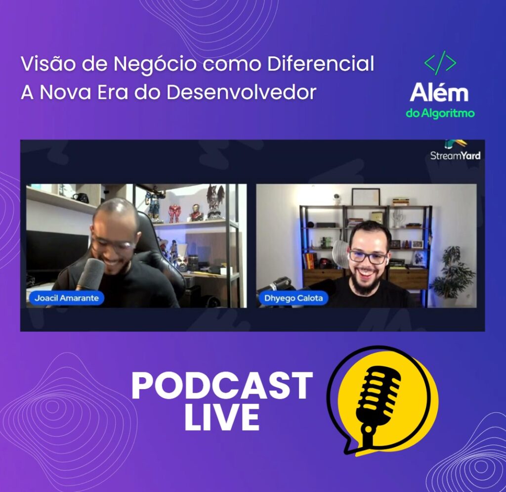 Logo do podcast Além do Algoritmo